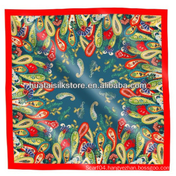 Women Scarf Shawl 100 Silk Paisley Printed Dubai Hijab